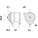 Δυναμος 14V 70A FORD-JCB-MASSEY FER. MAHLE ORIGINAL 