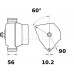 ΔΥΝΑΜΟ 12V 90A JOHN DEERE-FENDT MAHLE ORIGINAL 